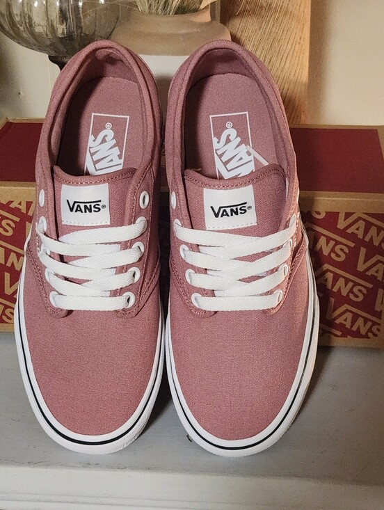 Vans Shoes - Vans Women’s Canvas Sneaker - Mauve Pink with White Accents